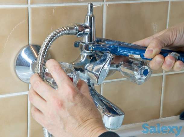 Установка унитаза, смесителя, ванны, фотография 2