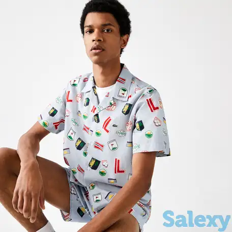 Мужская рубашка lacoste hawaiian print, фотография 1