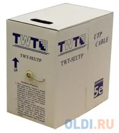 Кабель utp indoor 4 пары категория 5e lanmaster одножильный медь 305, фотография 1