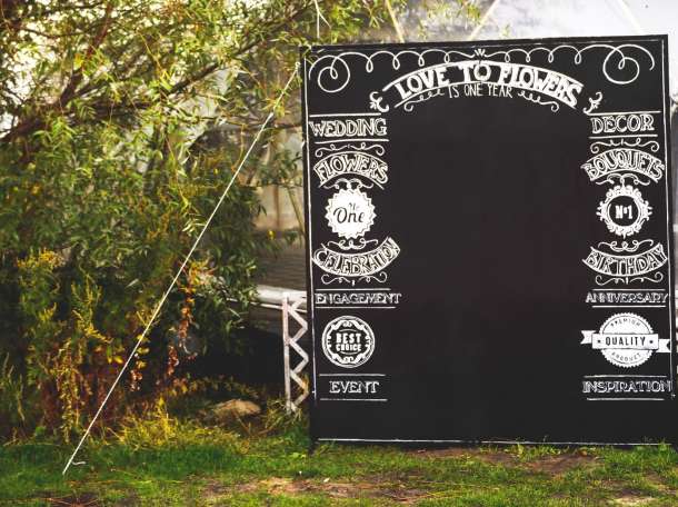 Грифельная меловая доска в Алматы, фотография 1