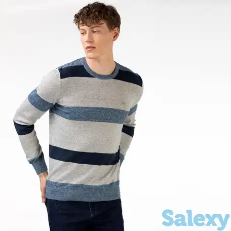 Мужской свитер lacoste с круглым вырезом, фотография 1