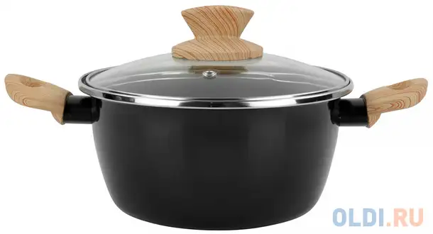 Кастрюля vitrinor orbe 24 24 см сталь, фотография 1