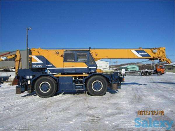 Услуга автокрана kobelco 25т долгосрочная аренда грузоподъемность крана 25т вылет стрелы 32м Лицензия., фотография 2
