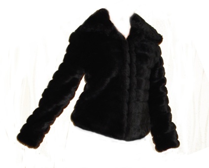 Шуба искусственная короткая, модель 