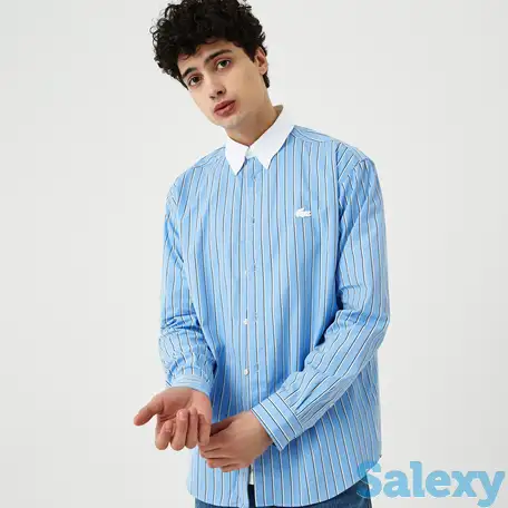 Полосатая  рубашка lacoste l!ve unisex, фотография 1