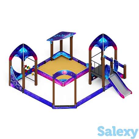 Песочный дворик космопорт с горкой ио 6.14.01-02 (космос), фотография 1