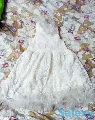 Продам платье (снежинка) на девочку 7-8лет В подарок белые колготки., фотография 1