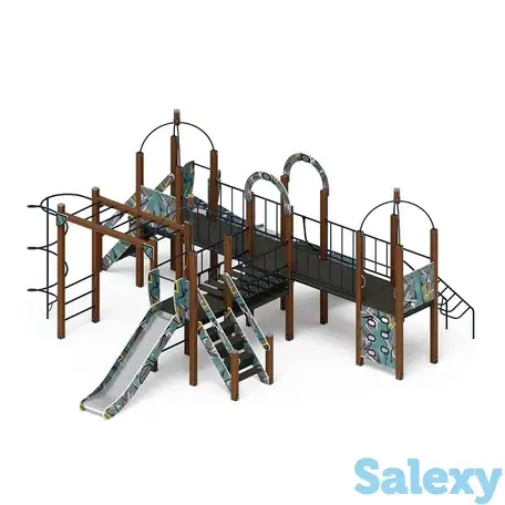 Навина (техно-голубой) - дик 2.09.07-01 - игровой комплекс h=1200, фотография 1