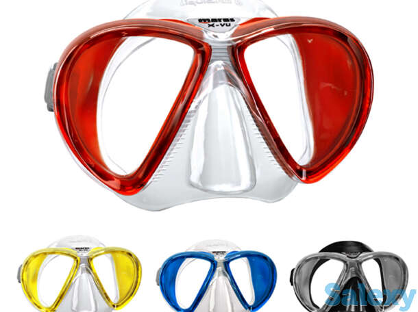 Маска для плавания mares x-vu liquidskin, для взрослых - ц.об.прозрачно-белый, ц.р.синий, фотография 1