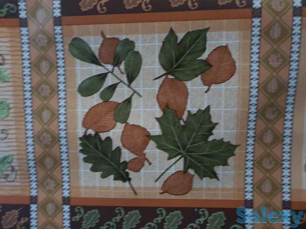Клеенка скатерть с листьями дуба летняя, Турция, фотография 1