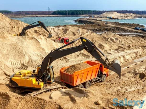 Песок карьерный строительный, песок мытый, фотография 1