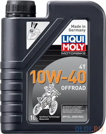 Нс-синтетическое моторное масло liquimoly motorbike 4t offroad 10w40 1 л 3055, фотография 1