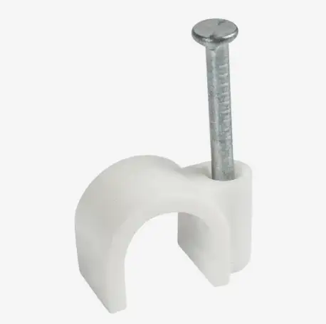 Скоба крепежная с гвоздем, фотография 1