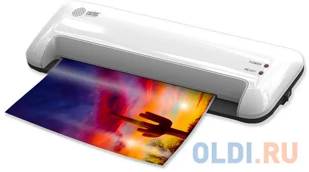 Ламинатор cactus cs-lab-a4400 a4 (80-125мкм) 40см/мин (2вал.) лам.фото, фотография 1