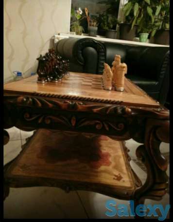 Шахматный столик. Авторской, ручной работы., фотография 5