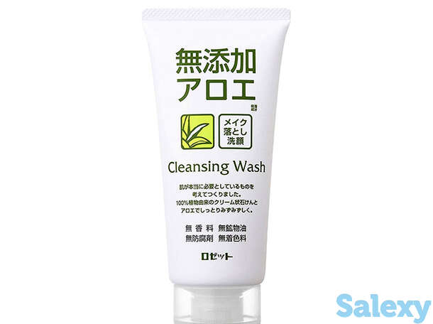 Пенка для умывания rosette makeup removing facial cleansing foam aloe, фотография 1