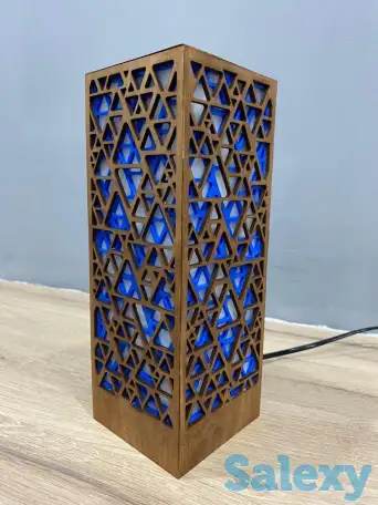 Голубой Интерьерный лампа-ночник, фотография 3