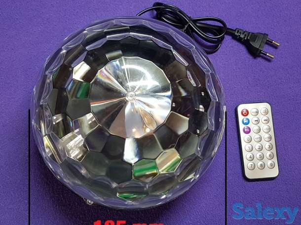 Светящийся диско шар цветомузыка с Bluetooth и USB., фотография 3