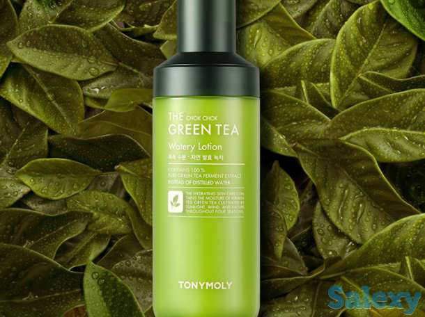 Лосьон для лица tony moly the chok chok green tea watery lotion, фотография 2