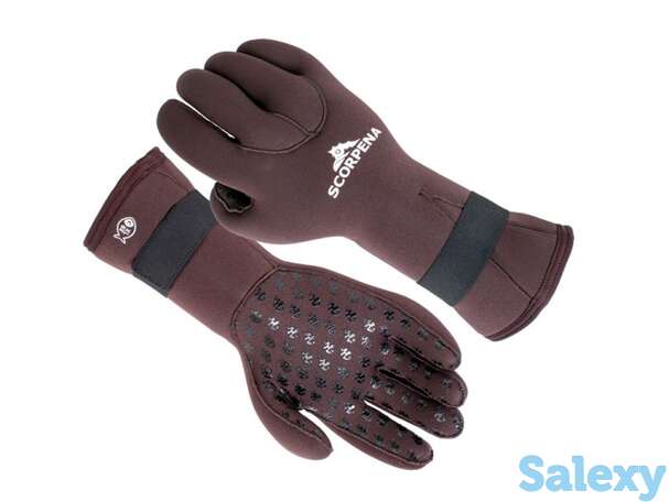Перчатки scorpena c - 6 мм, коричневый, фотография 1