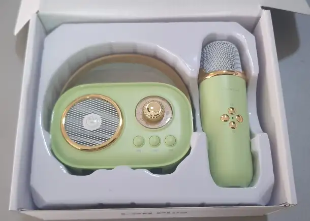 Караоке детский с колонкой и микрофоном, фотография 4