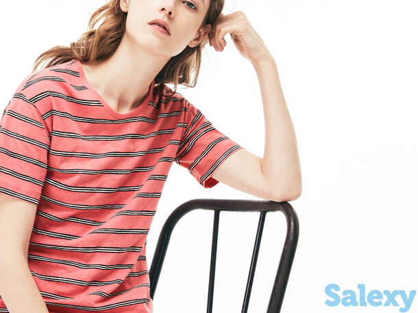 Женская футболка lacoste с круглым вырезом, фотография 1