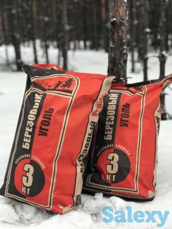 Древесный уголь оптом в мешках 3кг, фотография 1