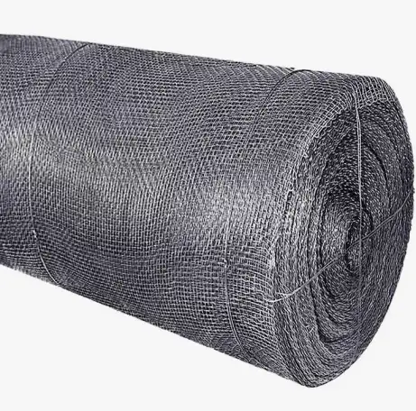 Сетка тканая оцинкованная, D 0,02-12 мм, Ячейка: 5х5; 2х2... мм, Раскрой: 1хL; 1х50..., Марка: 12х18н10т..., фотография 1