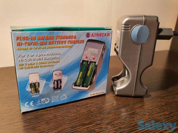 Зарядное устройство, зарядка для аккумуляторных батареек Ni-Cd/Mh, фотография 2