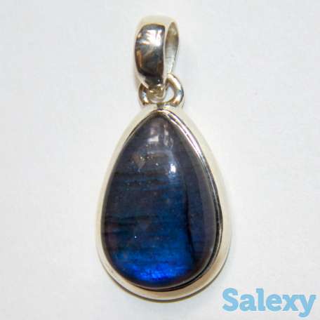 Кулон из серебра 925 пробы с лабрадором, фотография 1