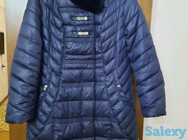 Пальто зимнее с капюшоном 56 размера., фотография 1