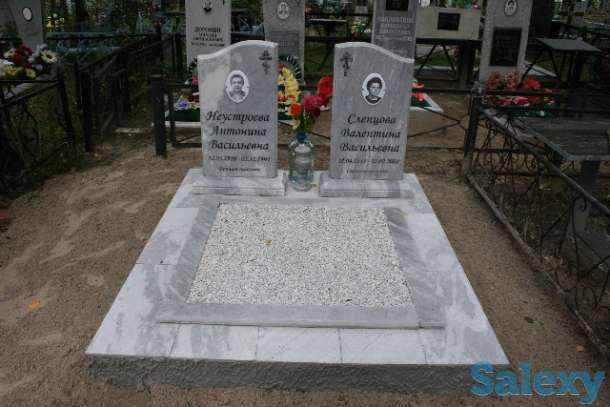 Памятники, мазарные плиты, оградки любой сложности, фотография 9