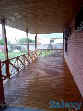 Терраса к дому из натурального дерева, монтаж террас, фотография 3