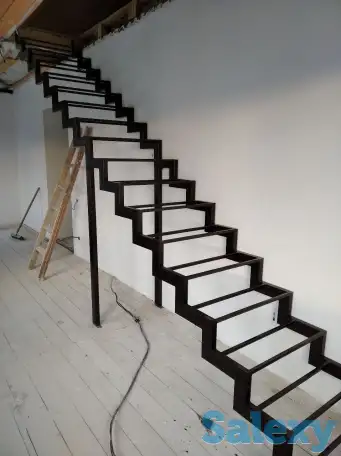 Лестницы на металлокаркасе по индивидуальному проекту, фотография 4