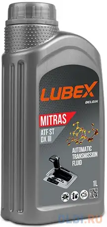 L020-0876-1201 lubex синт. тр.масло д/акпп mitras atf st dx iii (1л), фотография 1