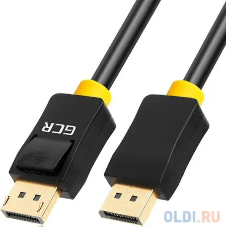 Кабель displayport 7м green connection gcr-dp2dp-7.0m круглый черный, фотография 1