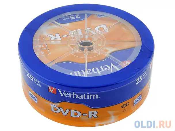 Диски dvd-r verbatim 4.7gb shrink/25 (43730) 16x, фотография 1