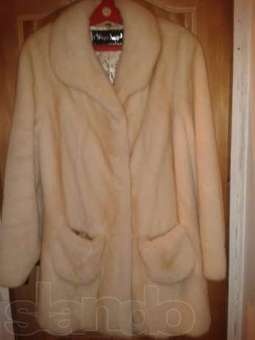 Продам шубу норковую р. 50-52 б/у., фотография 1