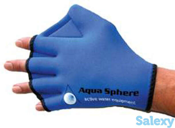 Перчатки неопреновые aquasphere swim gloves, фотография 1