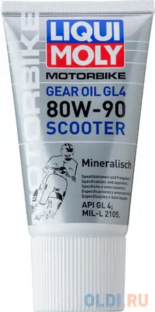 Минеральное трансмиссионное масло liquimoly gear oil scooter 80w90 0.15 л 1680, фотография 1