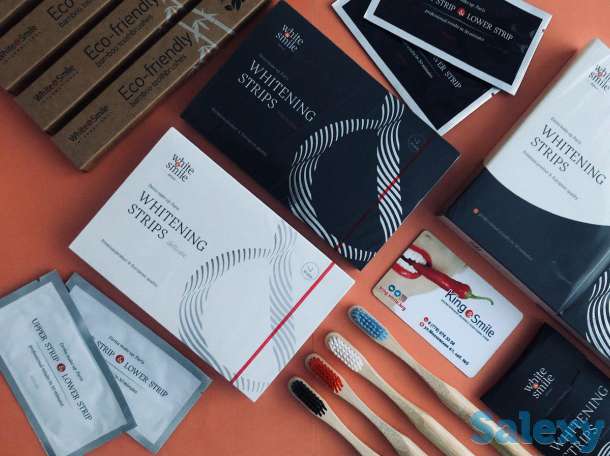 Отбеливающие полоски для зубов  Luxure box 2v1 от White&Smile, фотография 1