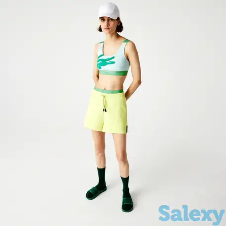 Женский бикини-топ lacoste с крокодиловым принтом, фотография 1