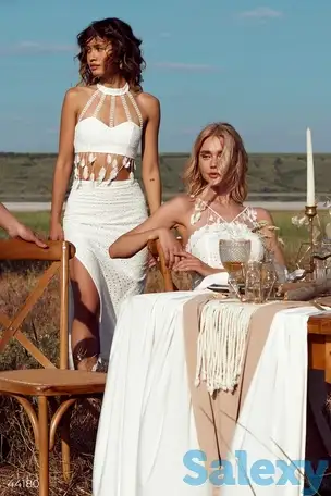 Молочный комплект с кружевом, фотография 1