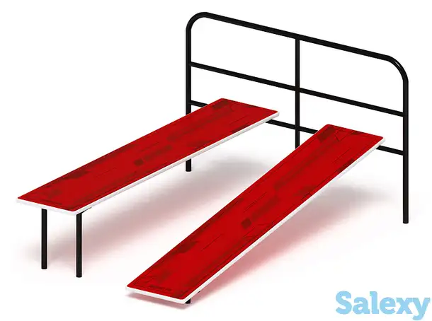 Скамья для пресса двойная (красный) - со 2.40.02-01, фотография 1