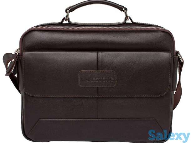 Мужская сумка мессенджер Button Brown, фотография 1