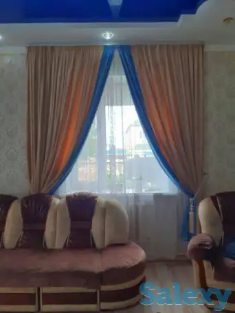 Шикарные шторы для гостиной, фотография 1