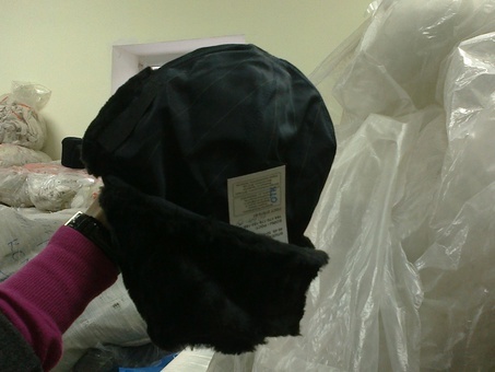 Шапка ушанка (тканевая), фотография 1