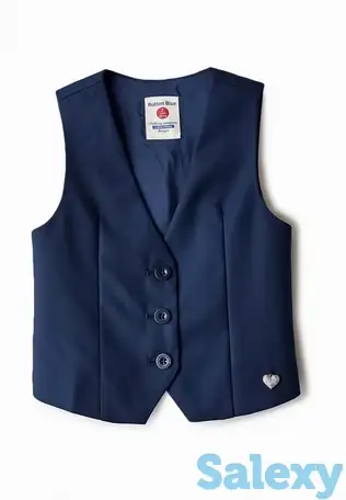 Жилет button blue, фотография 1