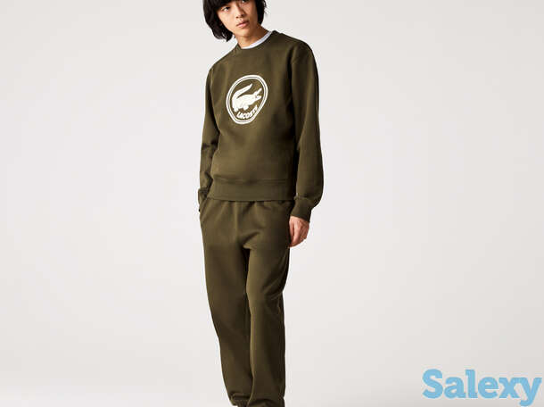 Толстовка lacoste unisex из флиса из органического хлопка с 3d-логотипом, фотография 1