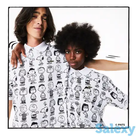 Мужское поло lacoste x peanuts l!ve unisex, фотография 1